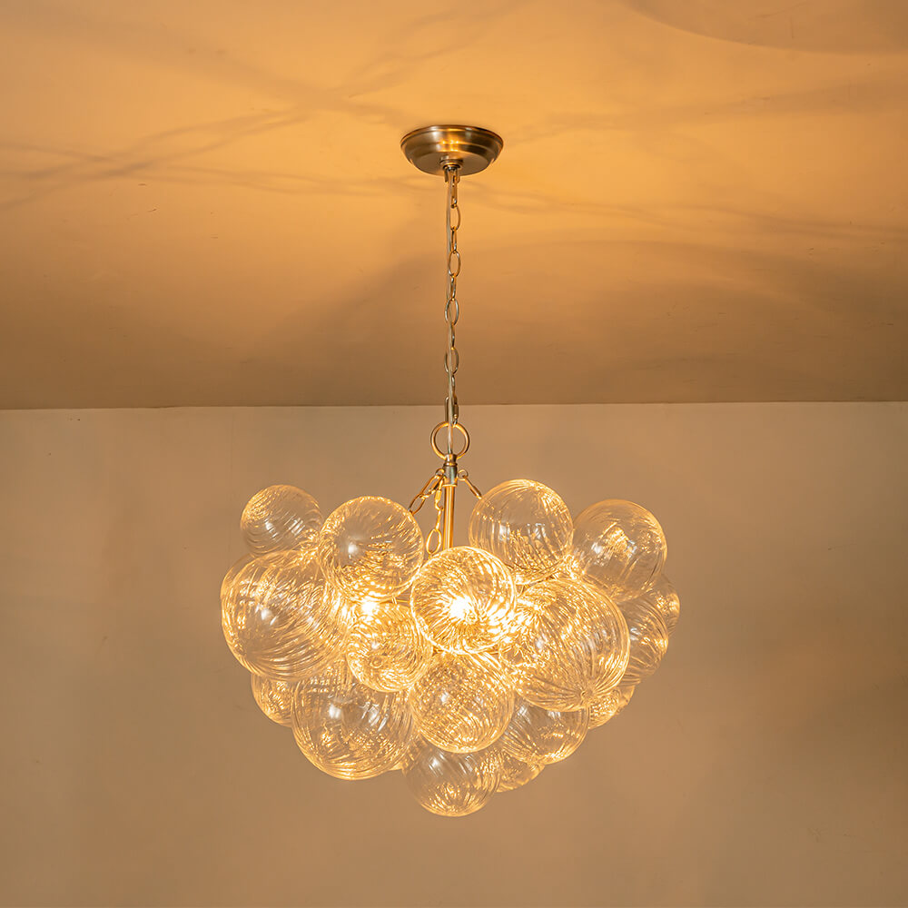 Lampadario Stellia Bubble Art in Ottone