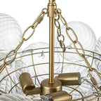 Lampadario Stellia Bubble Art in Ottone