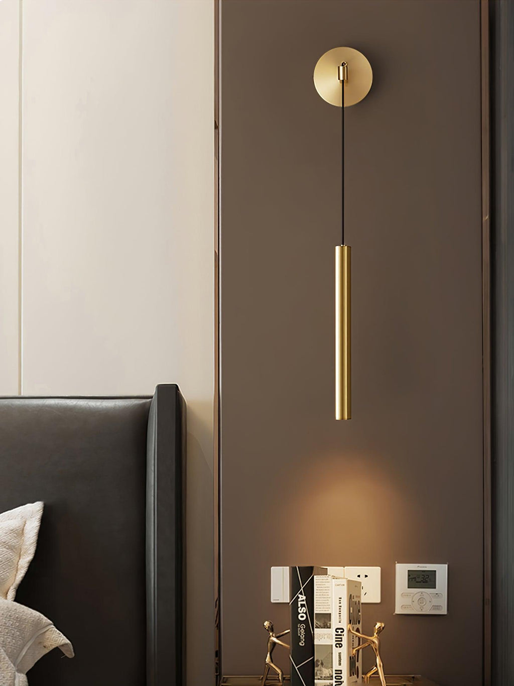 Lampada da Parete in Ottone Lineare