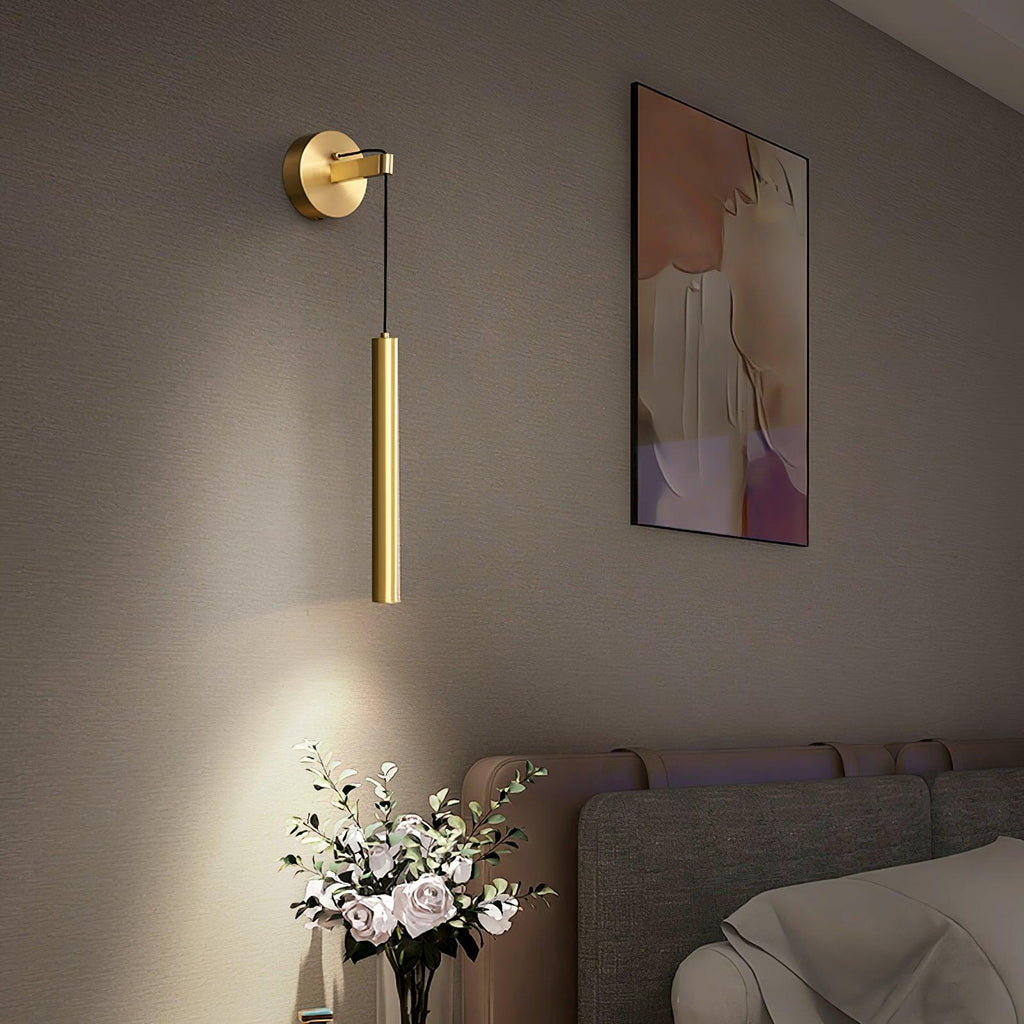 Lampada da Parete in Ottone Lineare