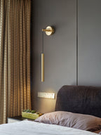 Lampada da Parete in Ottone Lineare