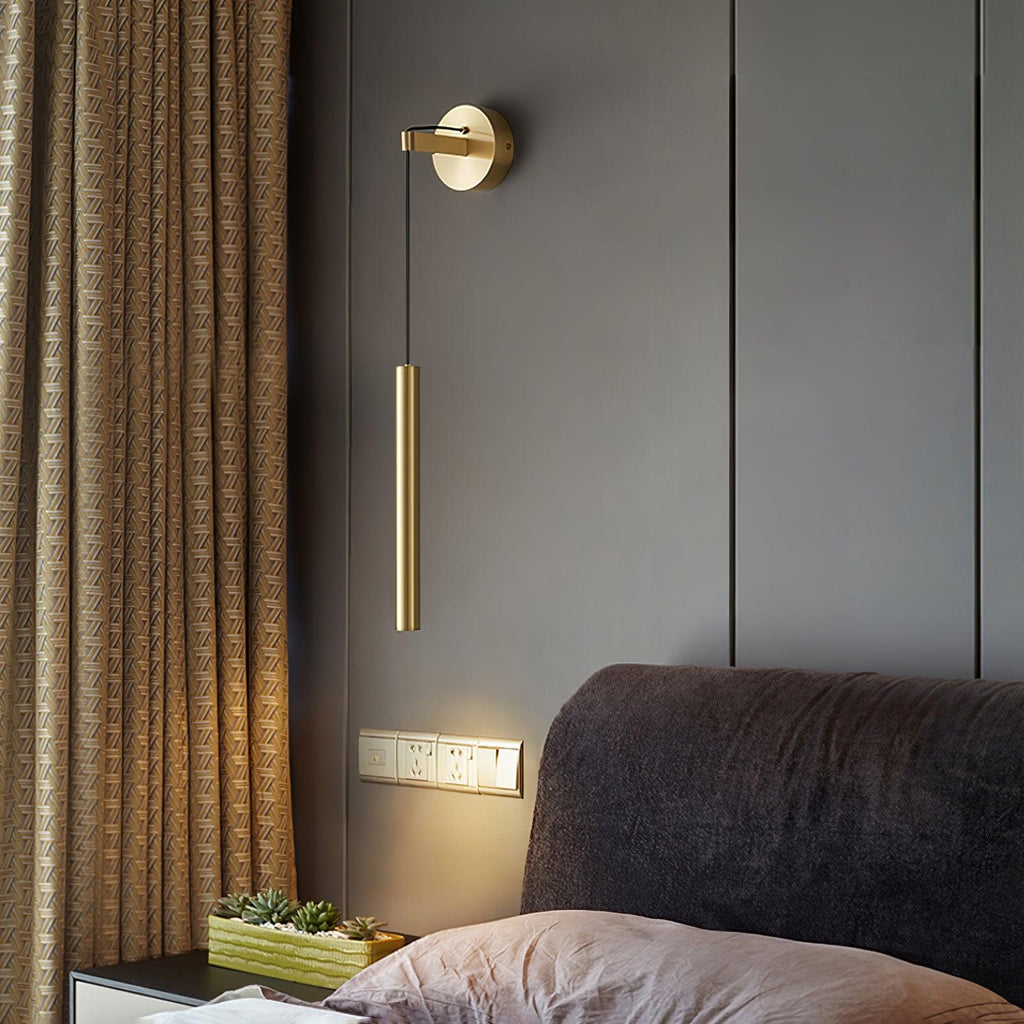 Lampada da Parete in Ottone Lineare