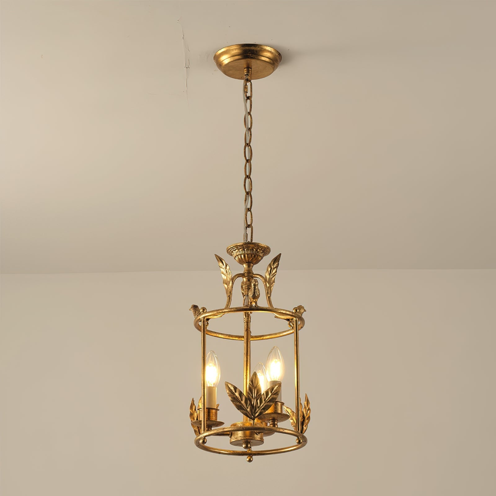 Lampada a sospensione industriale vintage Hylite in oro
