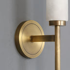 Lampada da Parete in Alabastro Art Deco Jern