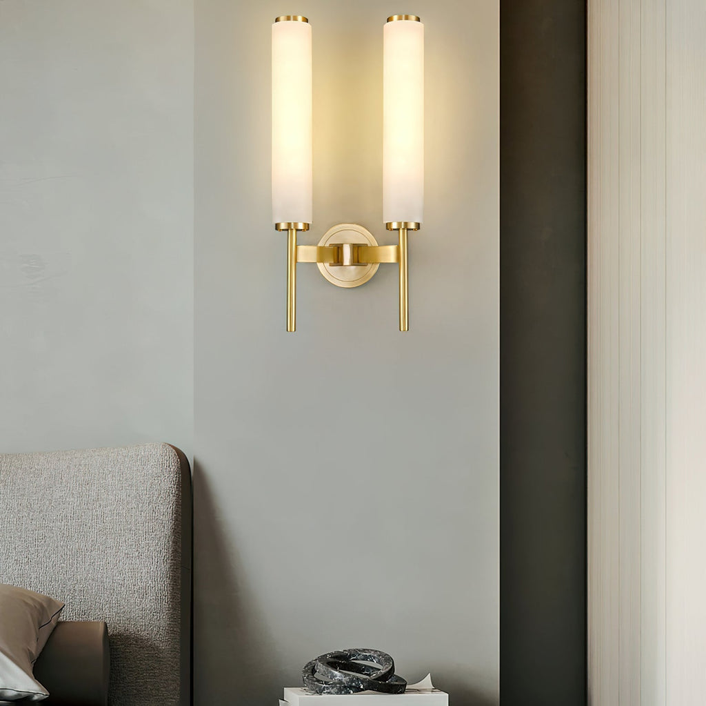Lampada da Parete in Alabastro Art Deco Jern