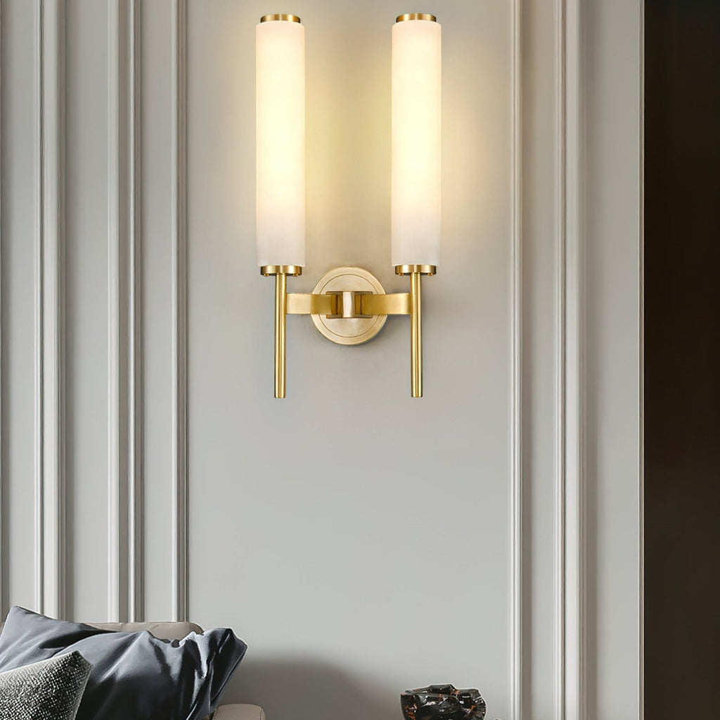Lampada da Parete in Alabastro Art Deco Jern