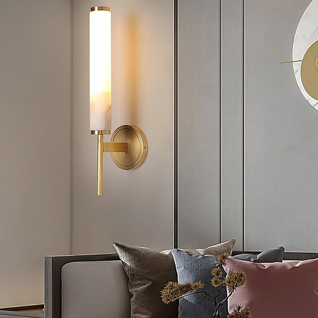 Lampada da Parete in Alabastro Art Deco Jern