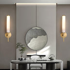 Lampada da Parete in Alabastro Art Deco Jern