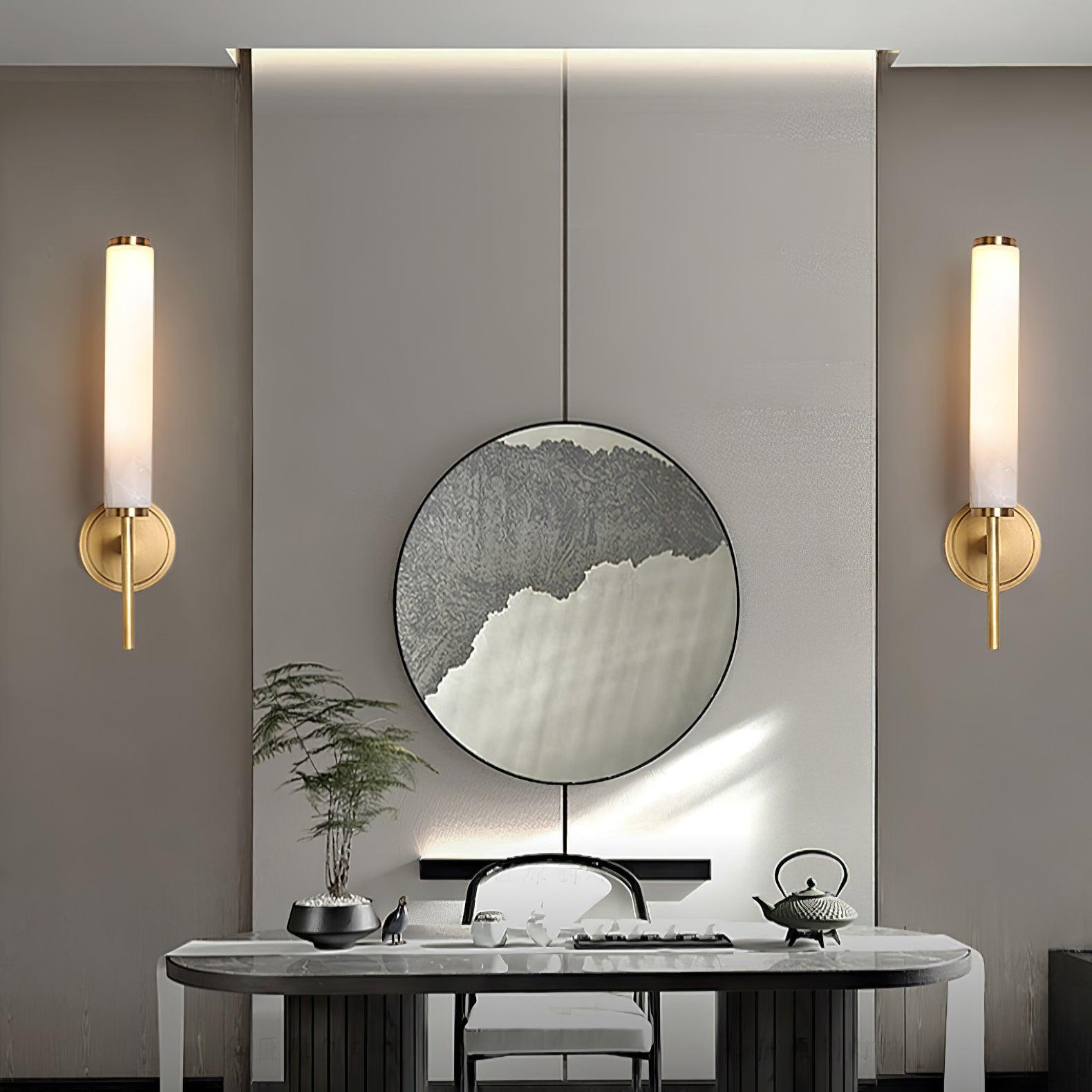 Lampada da Parete in Alabastro Art Deco Jern
