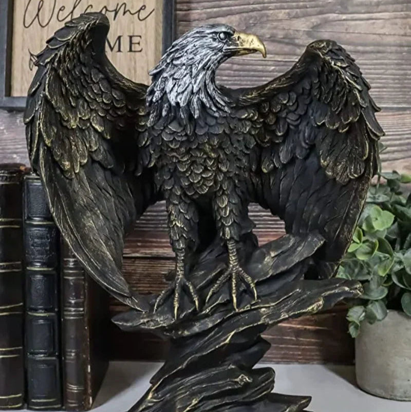 EagleCraft - Statua di Aquila Fatta a Mano per Decorazione di Casa e Ufficio