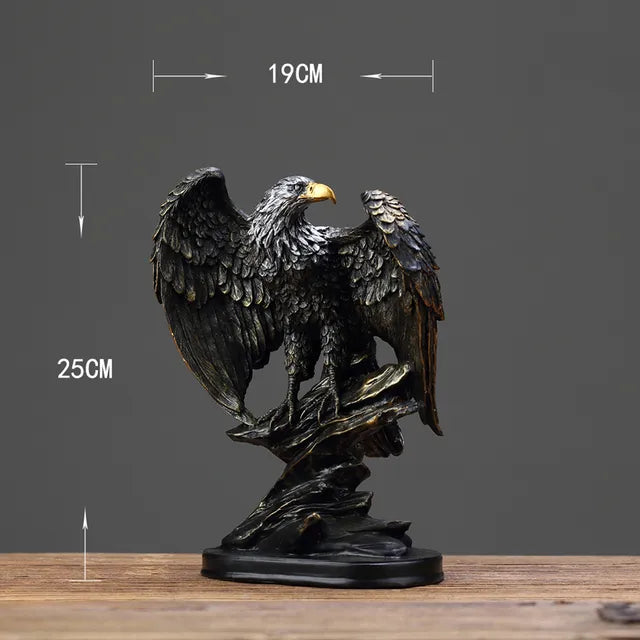 EagleCraft - Statua di Aquila Fatta a Mano per Decorazione di Casa e Ufficio