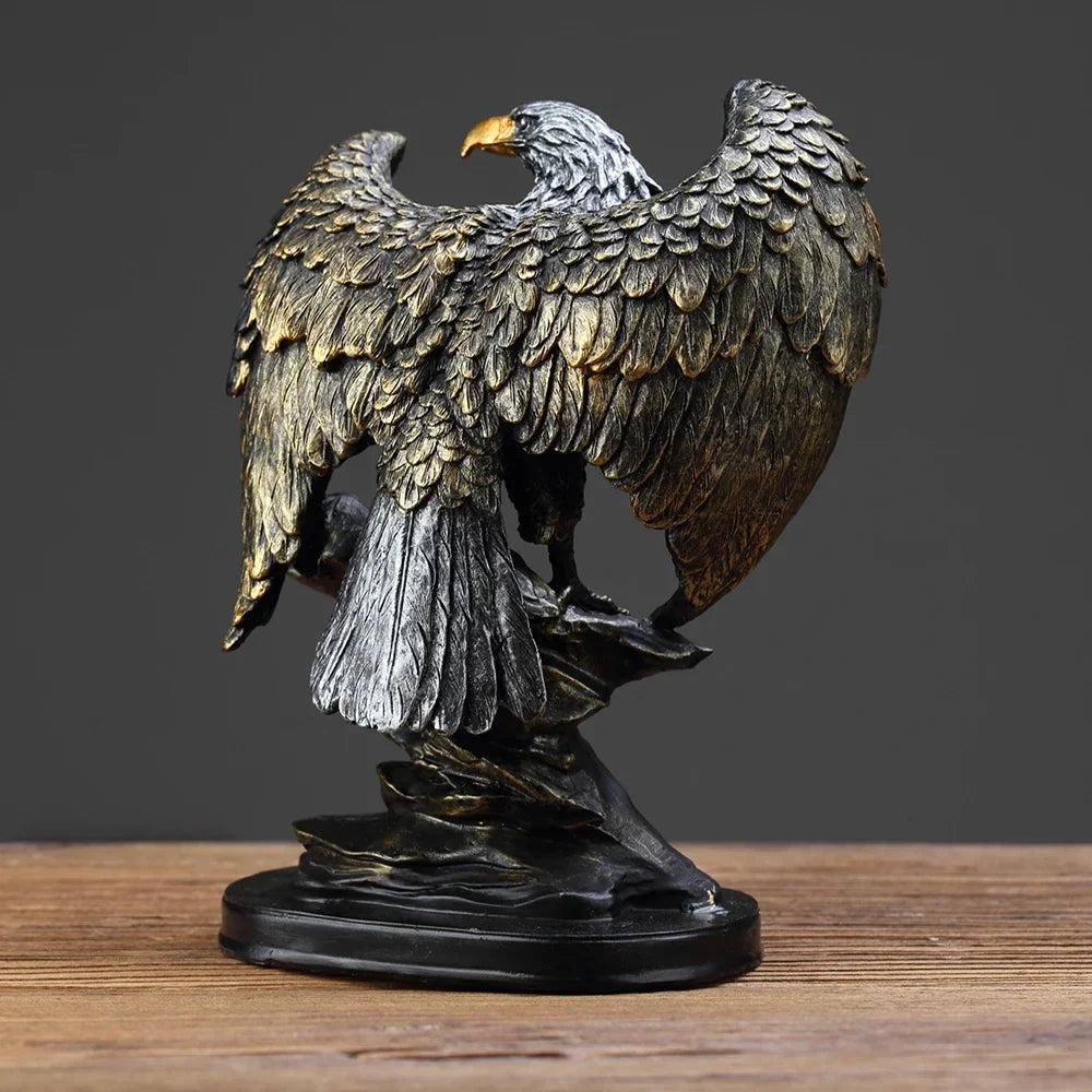 EagleCraft - Statua di Aquila Fatta a Mano per Decorazione di Casa e Ufficio