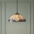 Lampada da soffitto Tiffany Brooklyn Media - Attacco per una lampadina