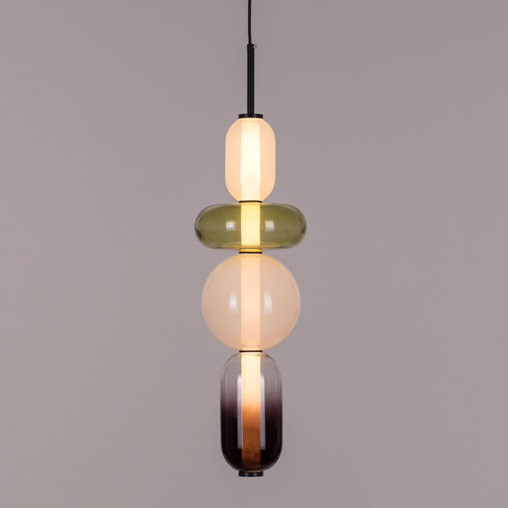 Lampada a sospensione Combo in vetro candito