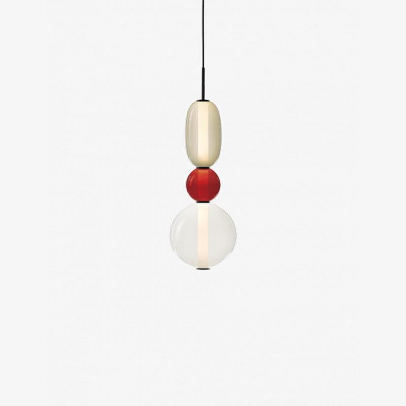 Lampada a sospensione Combo in vetro candito