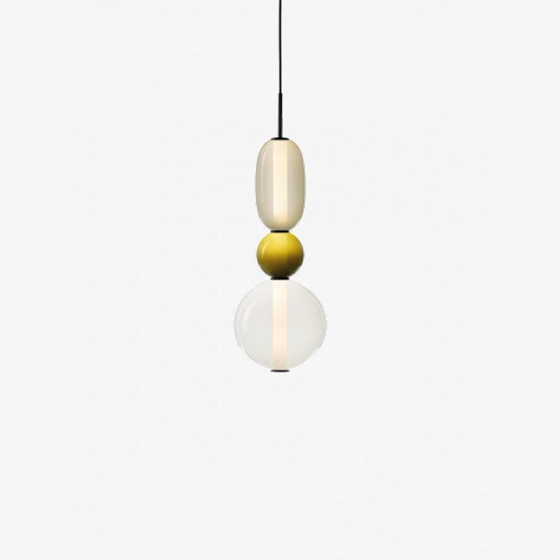 Lampada a sospensione Combo in vetro candito