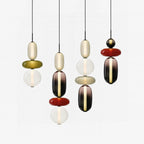 Lampada a sospensione Combo in vetro candito