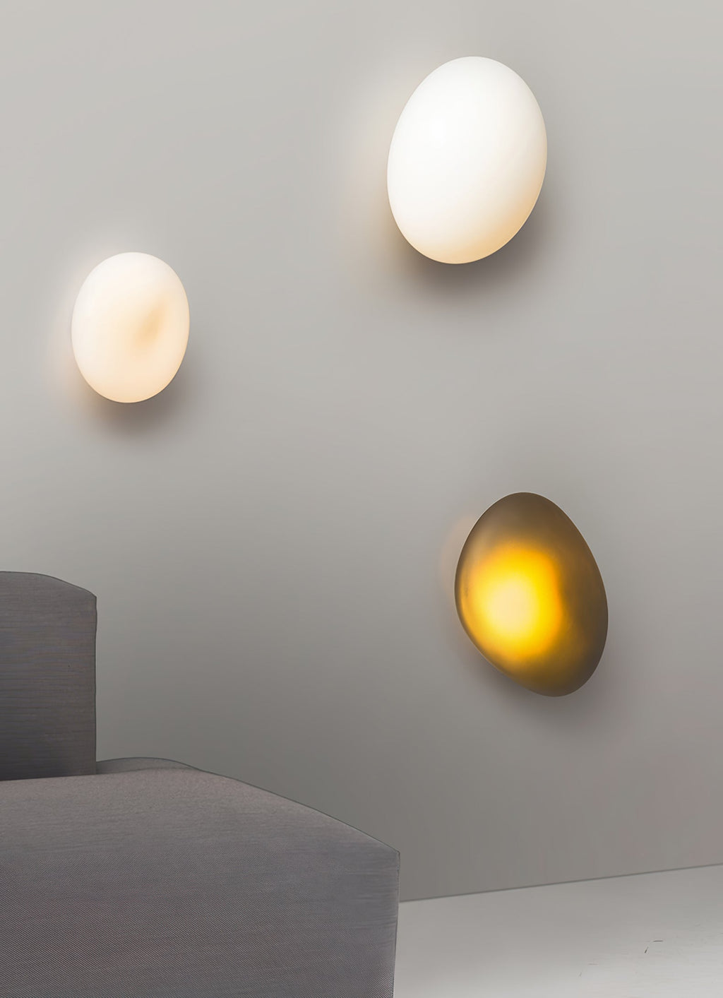 Lustra Applique Vetro Bolla Scultorea