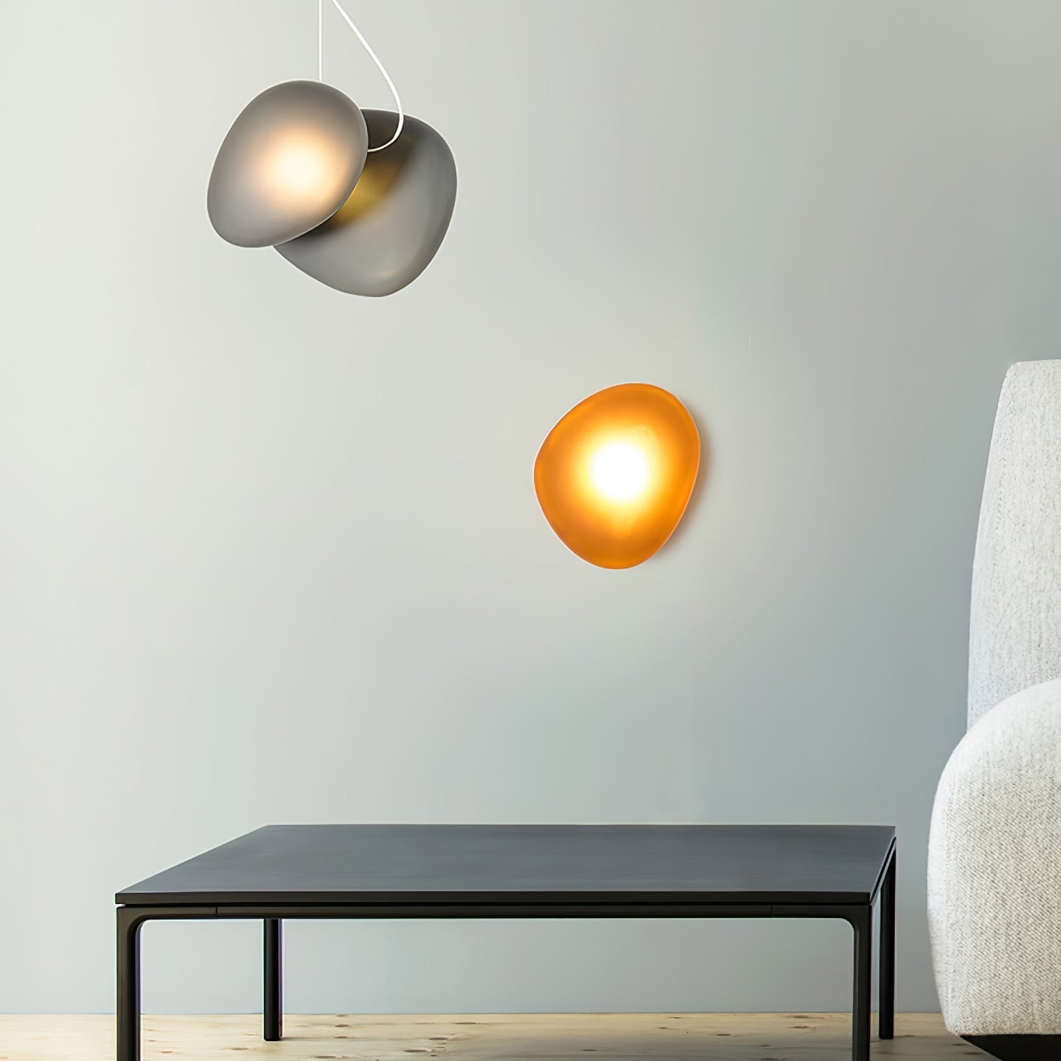 Lustra Applique Vetro Bolla Scultorea