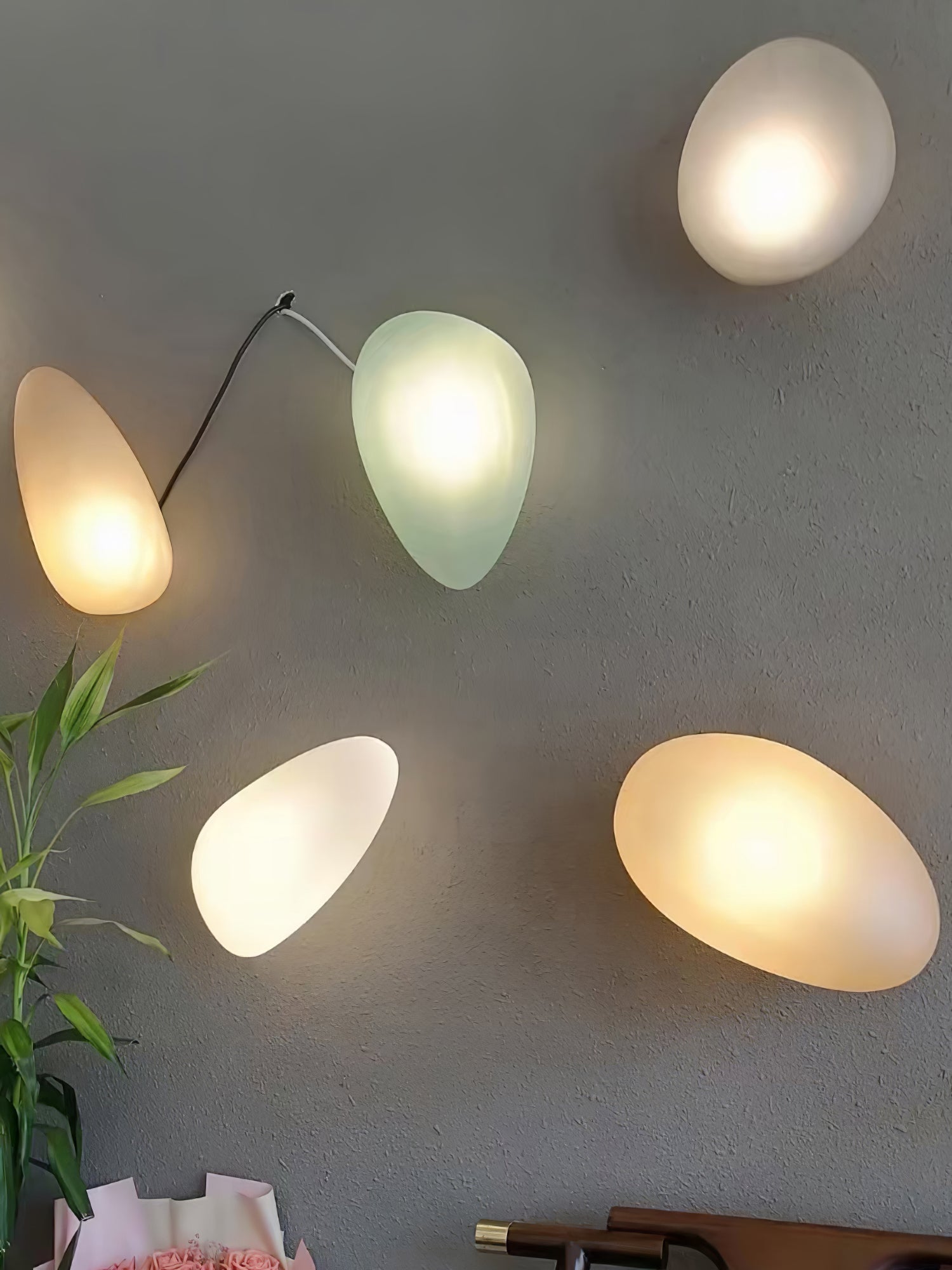 Lustra Applique Vetro Bolla Scultorea