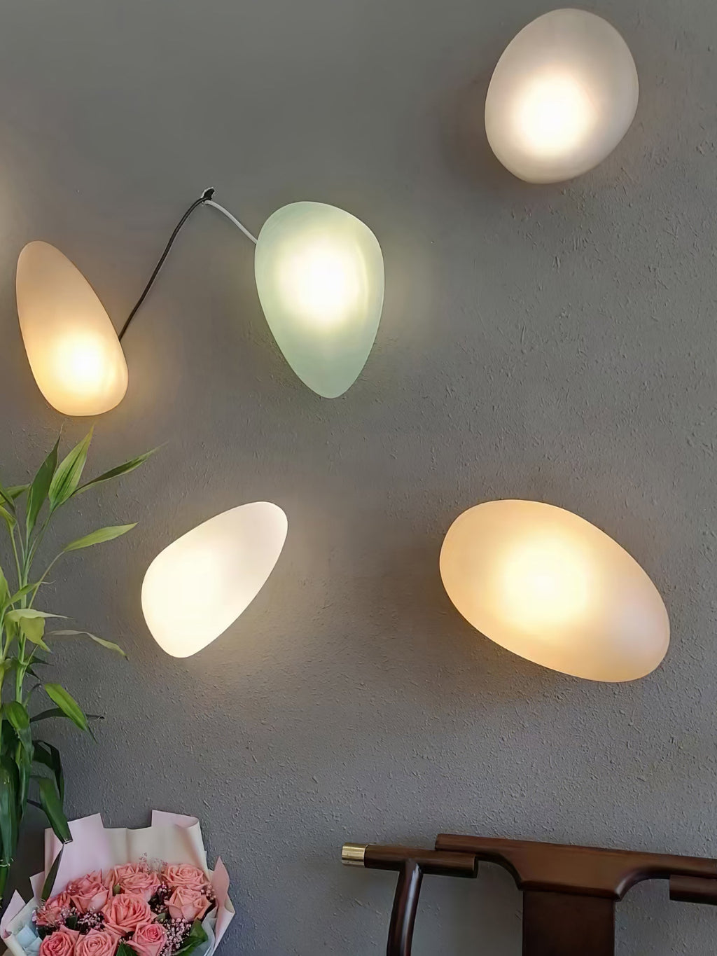 Lustra Applique Vetro Bolla Scultorea