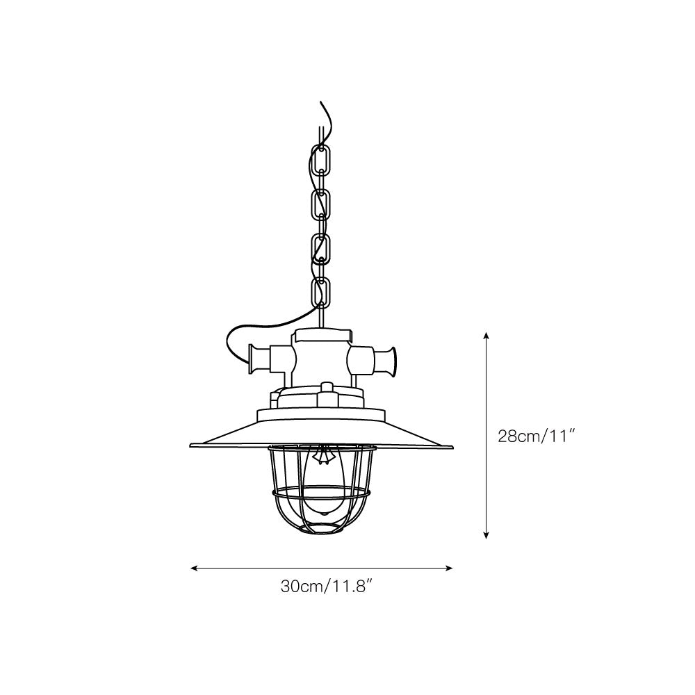 Lampada a sospensione Bulkhead Cage