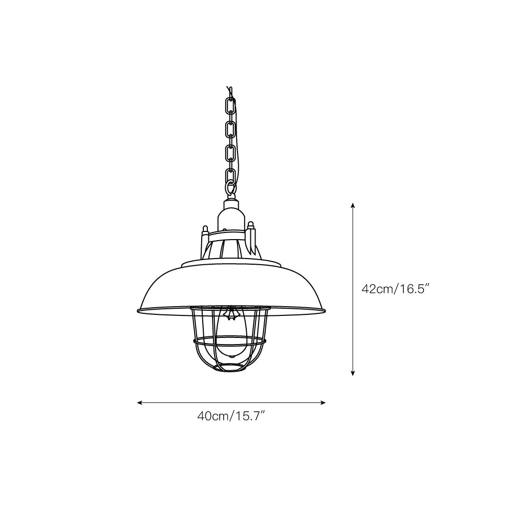 Lampada a sospensione Bulkhead Cage