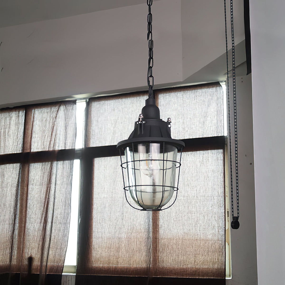 Lampada a sospensione Bulkhead Cage