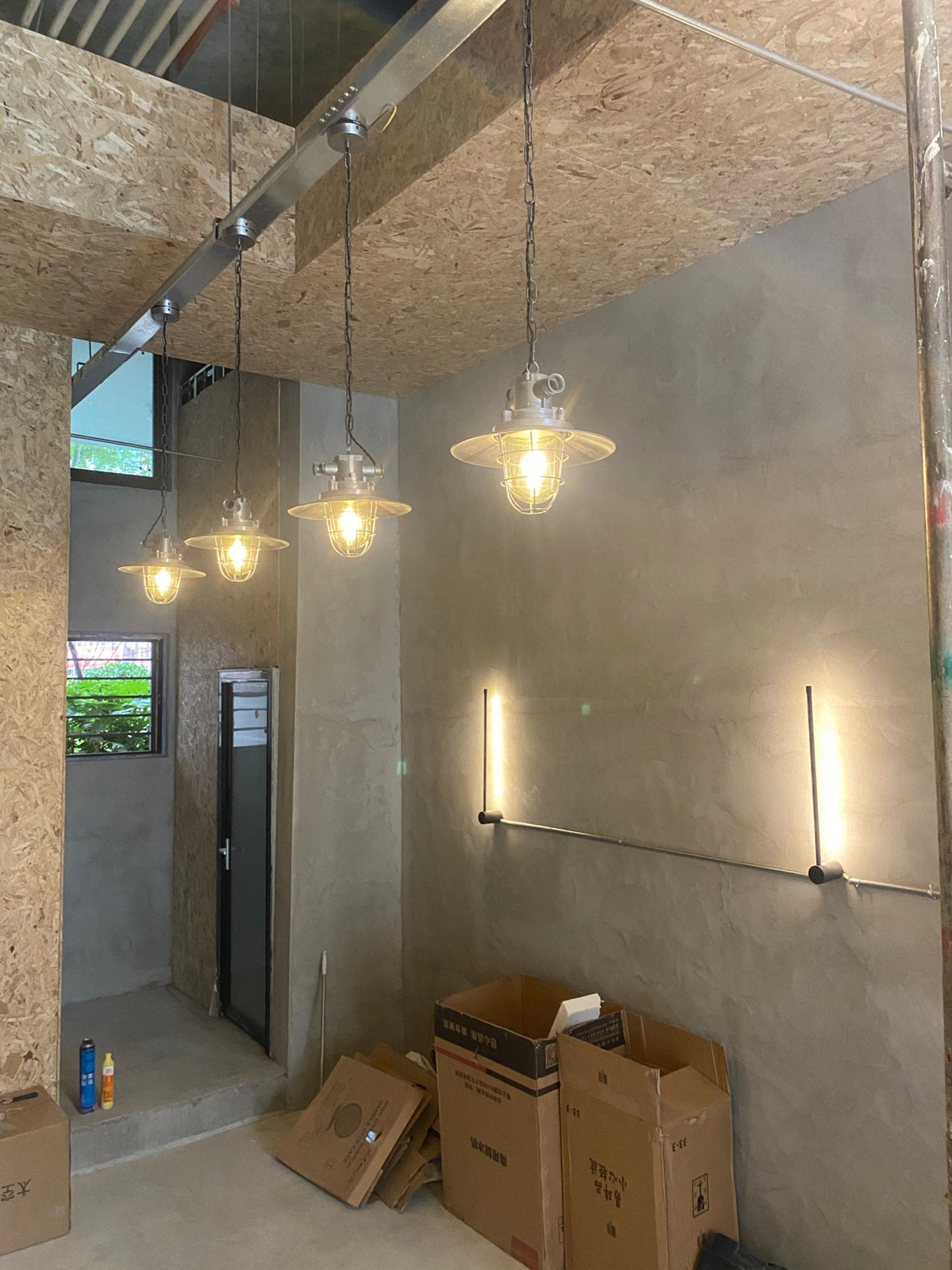 Lampada a sospensione Bulkhead Cage