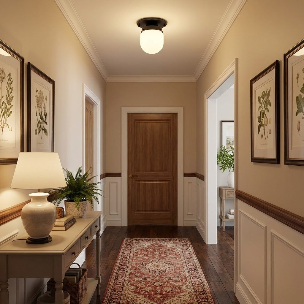 Lampada da soffitto sferica a forma di proiettile