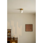 Lampada da soffitto in alabastro a forma di proiettile