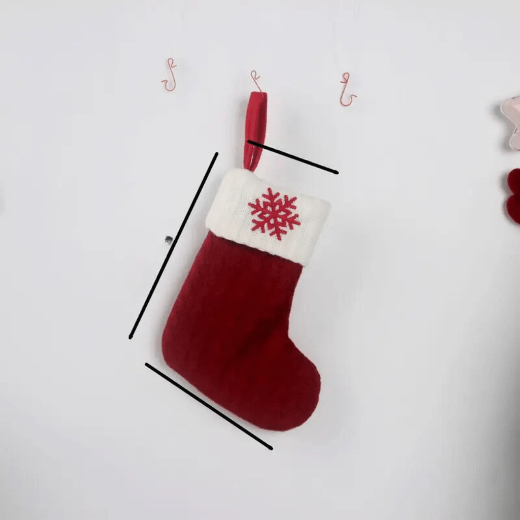 Calza di Natale con Iniziale – Calza di Natale Personalizzata per Decorazioni Natalizie