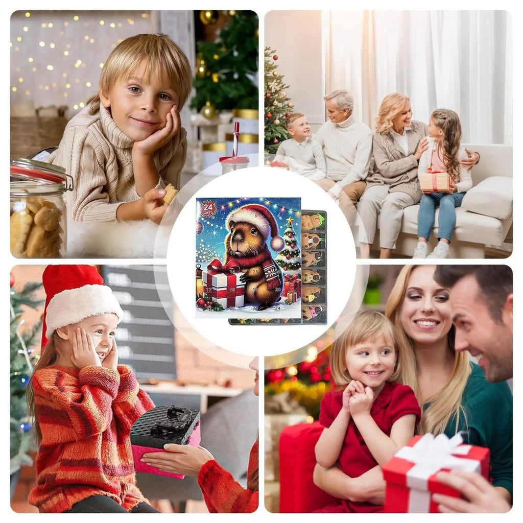 Calendario dell'Avvento Capybara 2026 – 24 Deliziose Figure di Capybara per Bambini