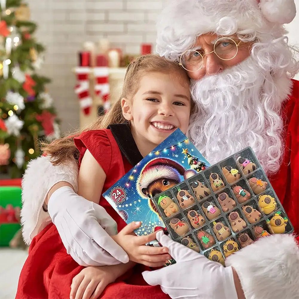 Calendario dell'Avvento Capybara 2026 – 24 Deliziose Figure di Capybara per Bambini