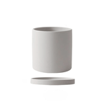 POTERIE – Vaso da fiori moderno in ceramica con piattino
