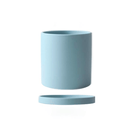 POTERIE – Vaso da fiori moderno in ceramica con piattino