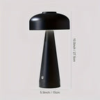 Lampada da tavolo LED senza fili – Moderna, ricaricabile e senza fili | Design nordico semplice