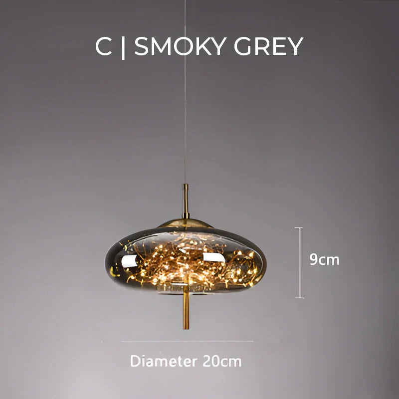 Moderno Sfavillante Lampadario in Vetro