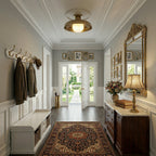 Lampada da soffitto semi flush Cadence in vetro