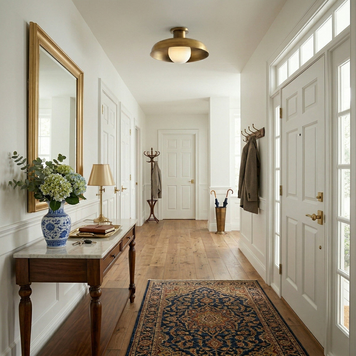 Lampada da soffitto semi flush Cadence in vetro