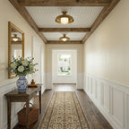 Lampada da soffitto semi flush Cadence in vetro