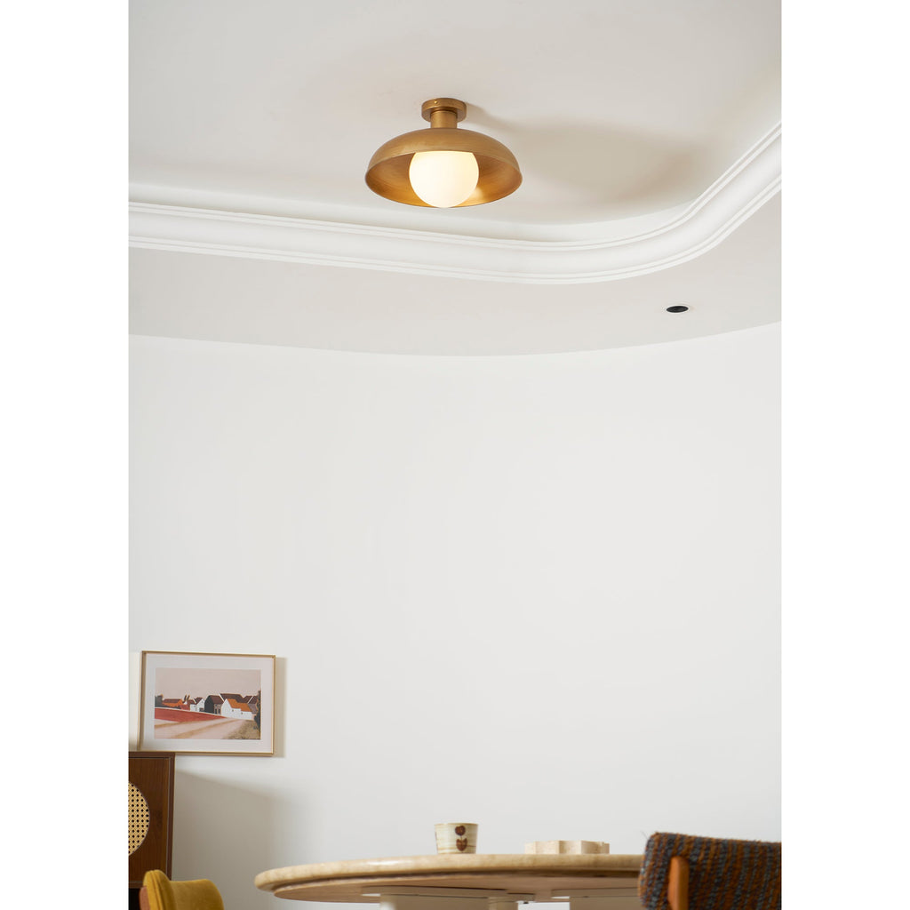 Lampada da soffitto semi flush Cadence in vetro
