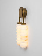 Lampada da Parete Payson Doppia in Alabastro