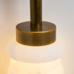 Lampada da Parete Payson Doppia in Alabastro