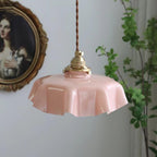 Lampada a Sospensione con Pendente a Fiore Francese