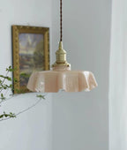 Lampada a Sospensione con Pendente a Fiore Francese