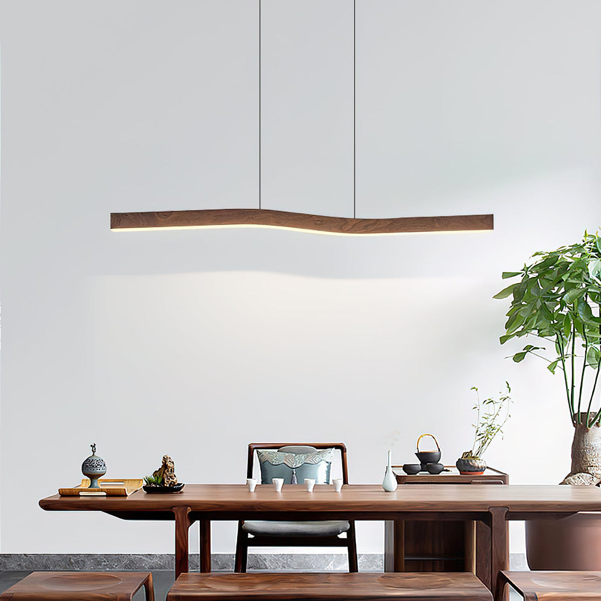 Lampada a sospensione lineare Camur
