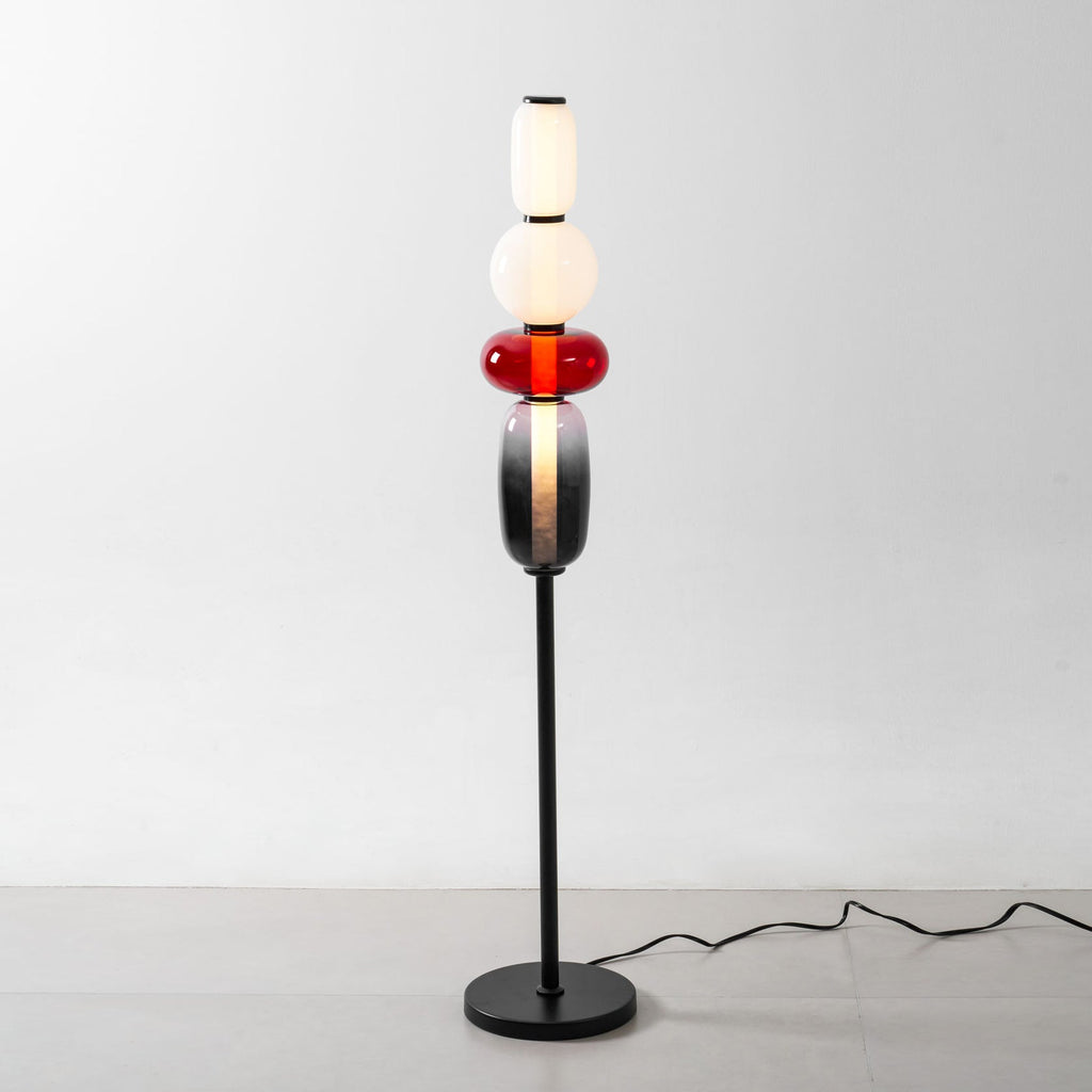 Lampada da Terra in Vetro a Pebble Sovrapposto