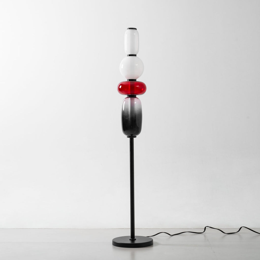 Lampada da Terra in Vetro a Pebble Sovrapposto
