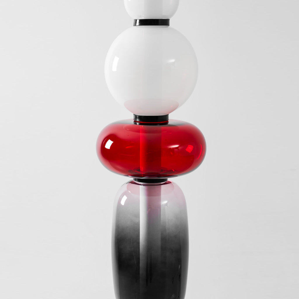 Lampada da Terra in Vetro a Pebble Sovrapposto